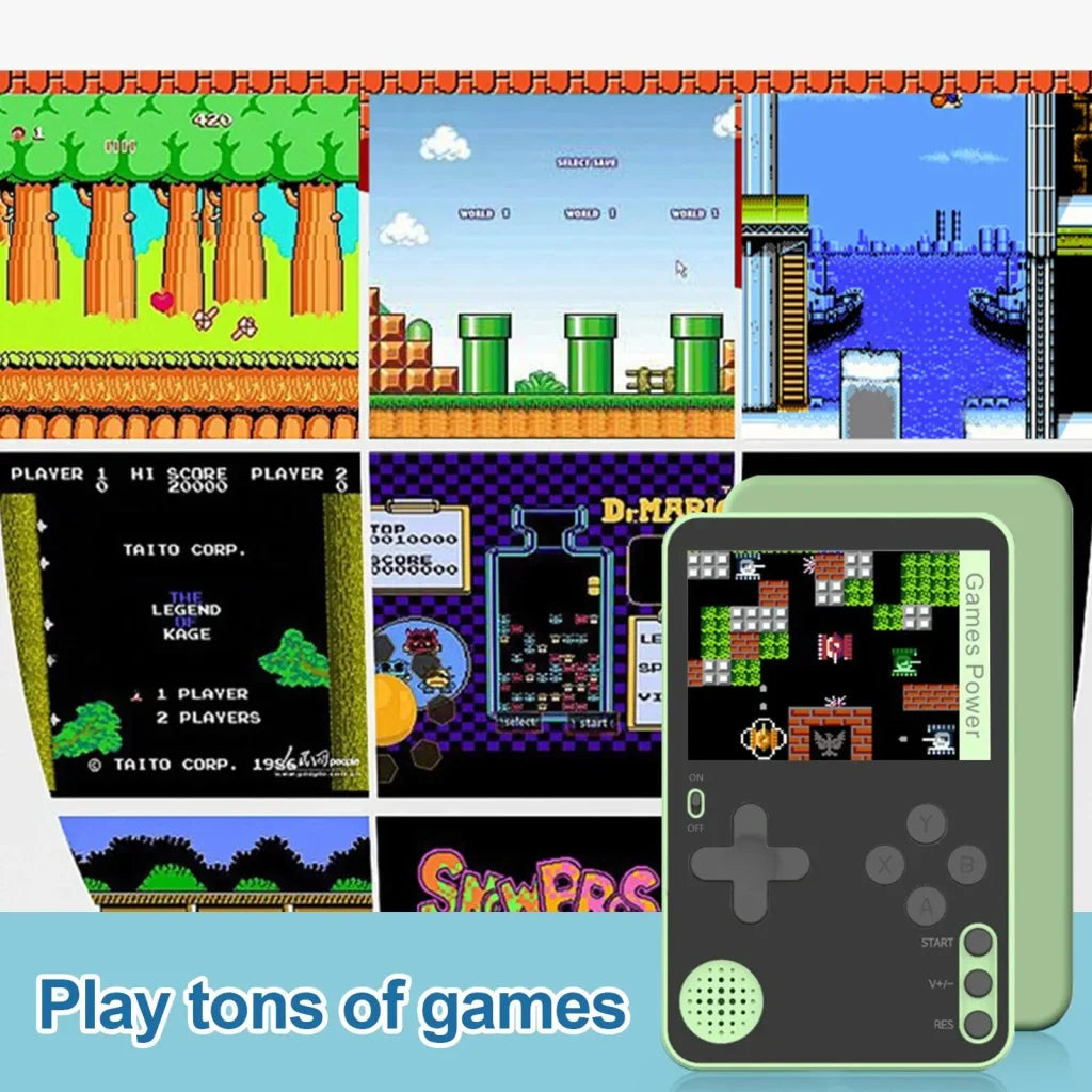 K10 Thin Handheld Game Console 2.4 Inch Screen
