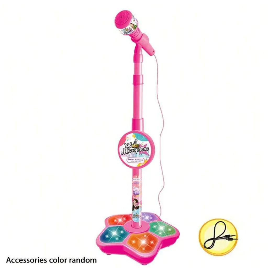 Karaoke Machine Microphone Stand - Pink