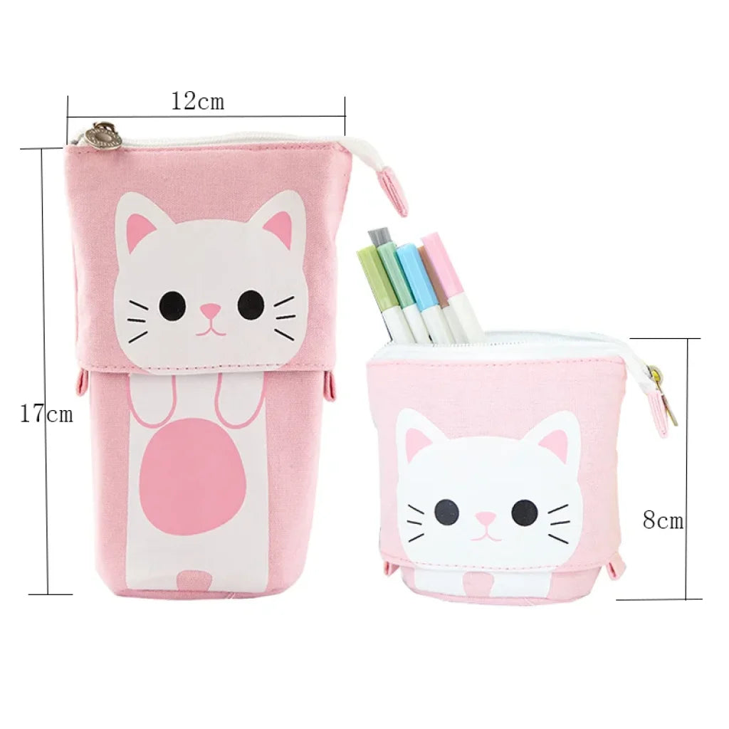 Kawaii Multifunctional Pull-Down Pencil Holder
