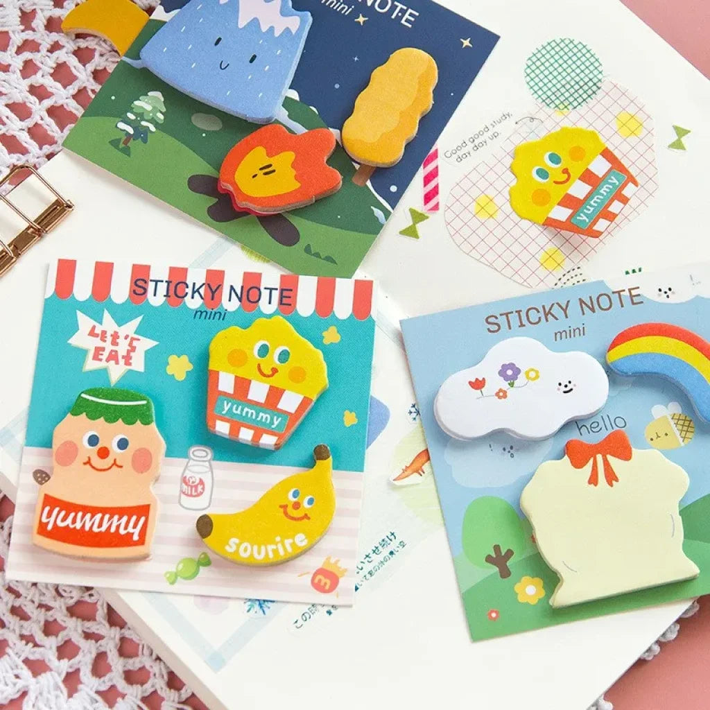 Kawaii Themed Sticky Notes 30 Pcs
