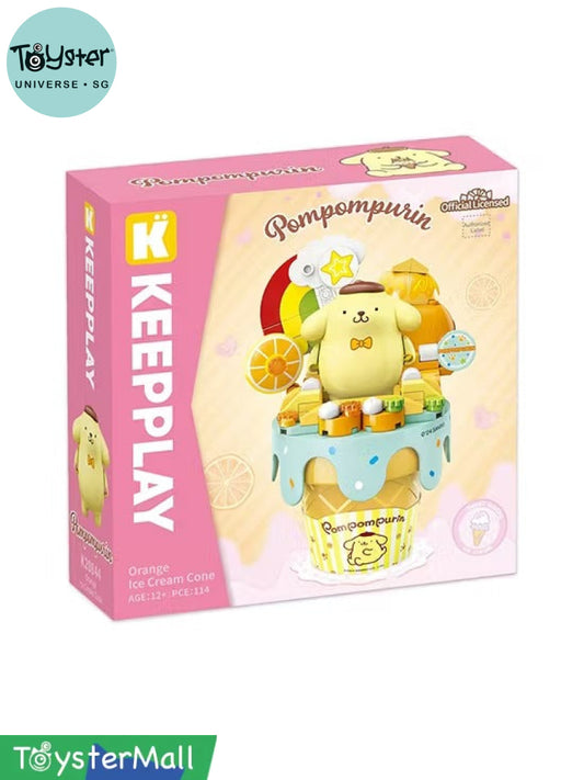 Keeppley Pompompurin Orange Crispy Cone Sanrio