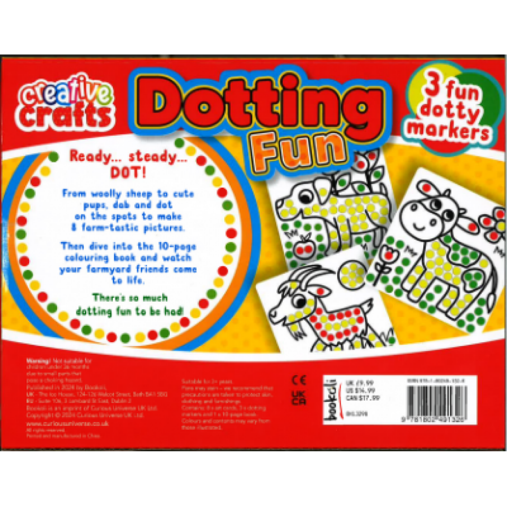 Kids Craft Kits: Dotting Fun: On The Farm Bookoli