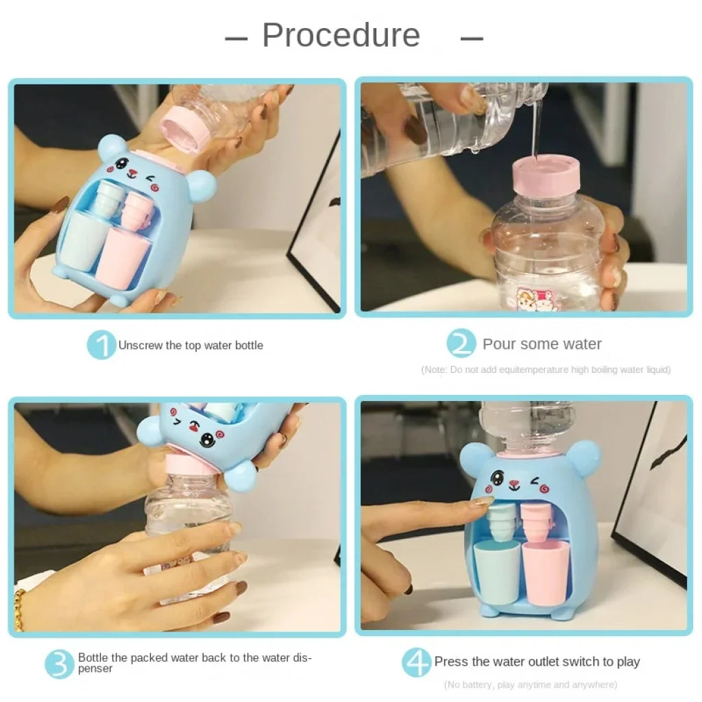 Kids Mini Water Dispenser Toys With Cup