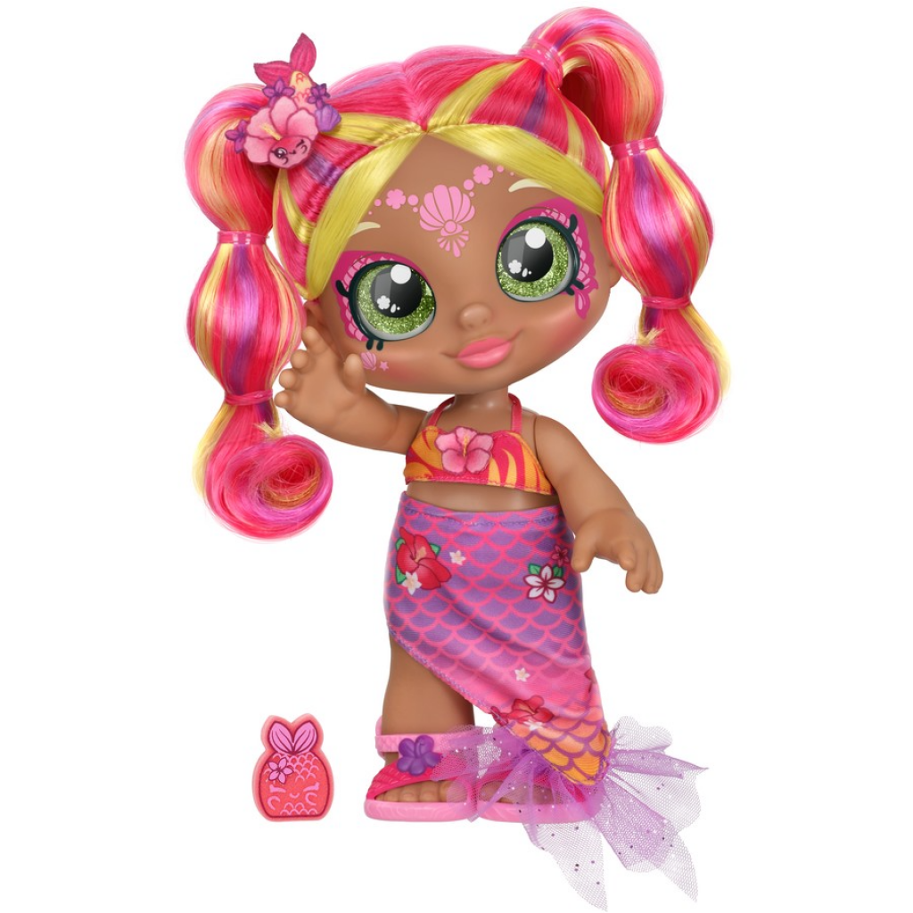 Kindi Kids Dress Up Magic Tropicarla Mermaid Face Paint Reveal Doll