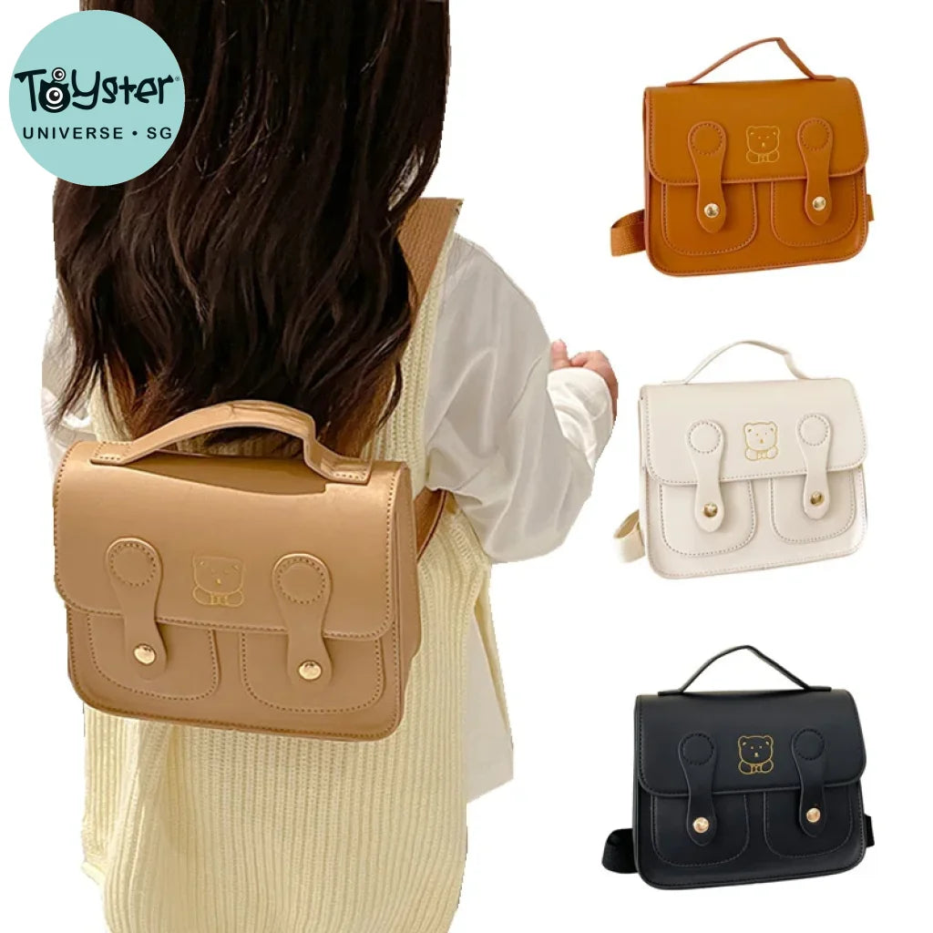 Korean Backpack Pu Leather