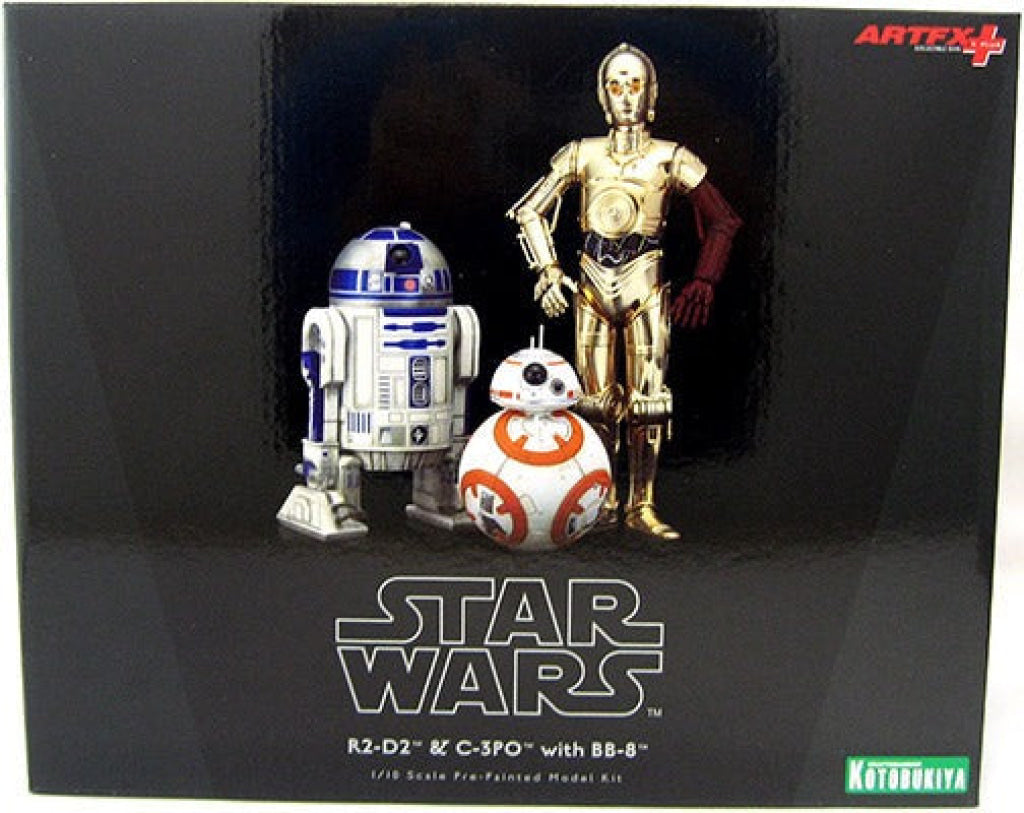 Kotobukiya R2-D2 & C-3Po With Bb-8 1/10 Scale Artfx Statue Star Wars