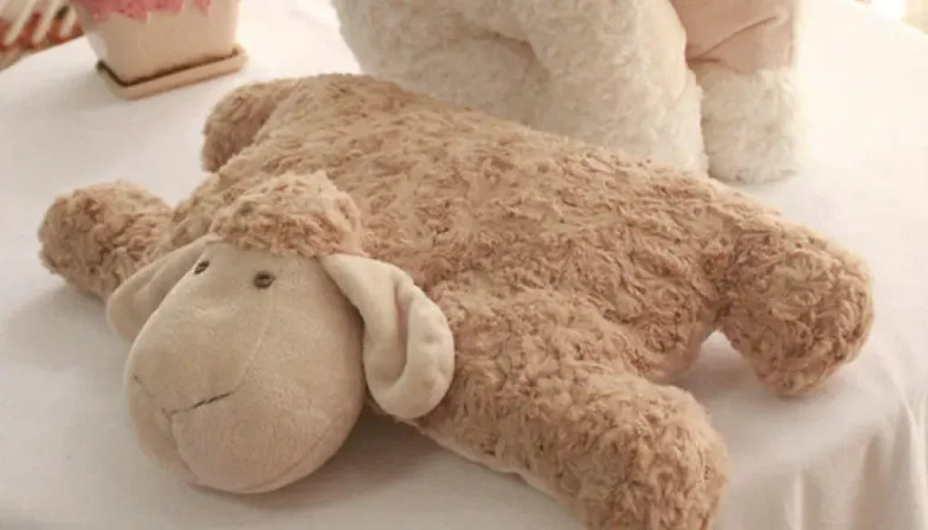 Lamb folding pillow Plush - Brown / 28X32CM