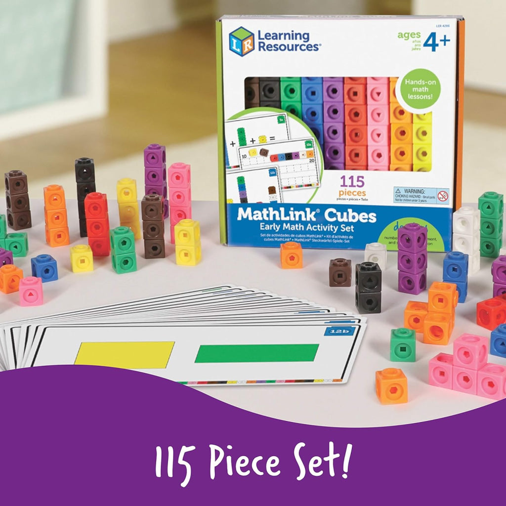 Learning Resources Mathlink Cubes Activity Set