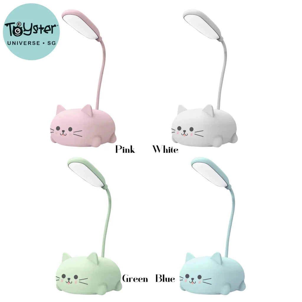 Led Desk Lamp For Kids Bedroom Cute Cat Usb Rechargeable