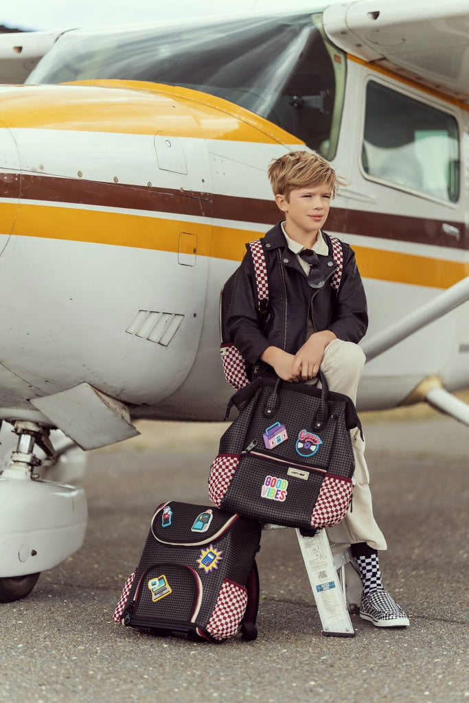 Light + Nine Master Short Backpack Checkered Brick Light + Nine