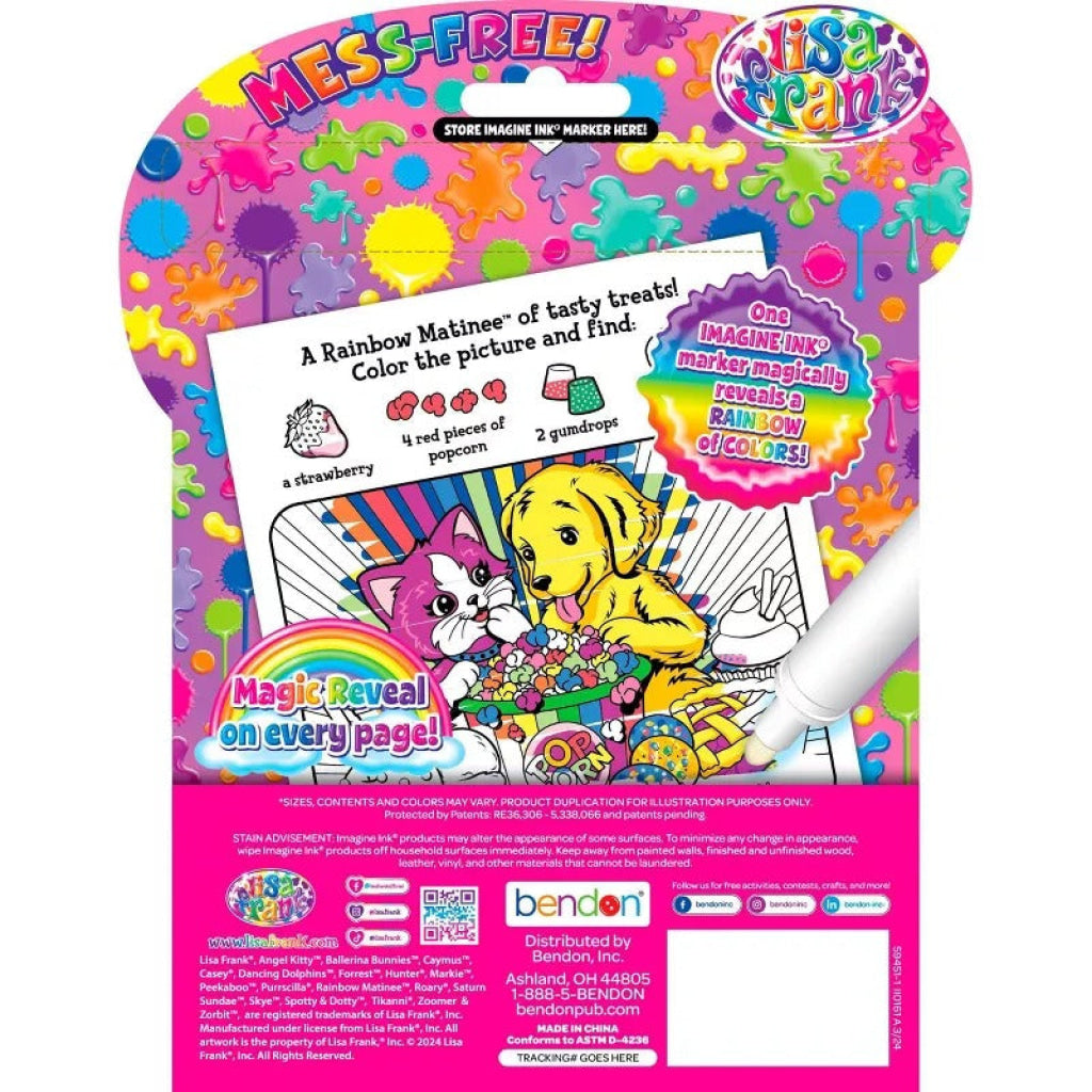 Lisa Frank Imagine Ink Magic Ink Pictures Book - Inkredibles