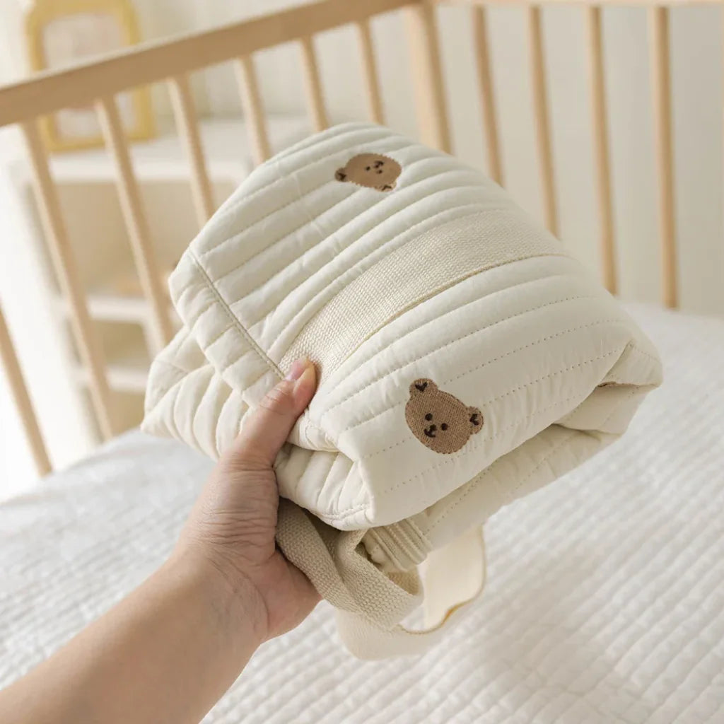 Little Bear Embroidered Handheld Shoulder Bag