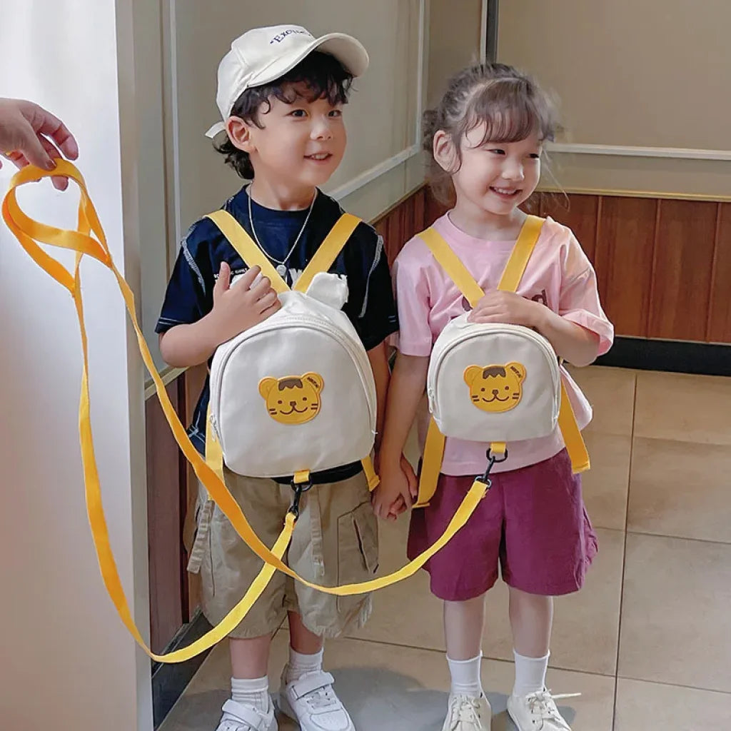 Little Bear Korean Canvas Backpack