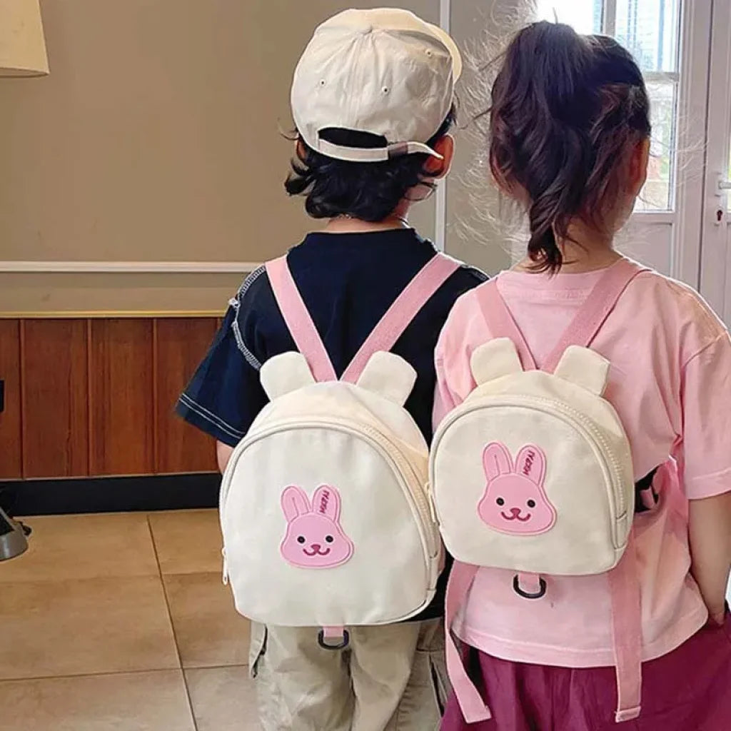 Little Bear Korean Canvas Backpack