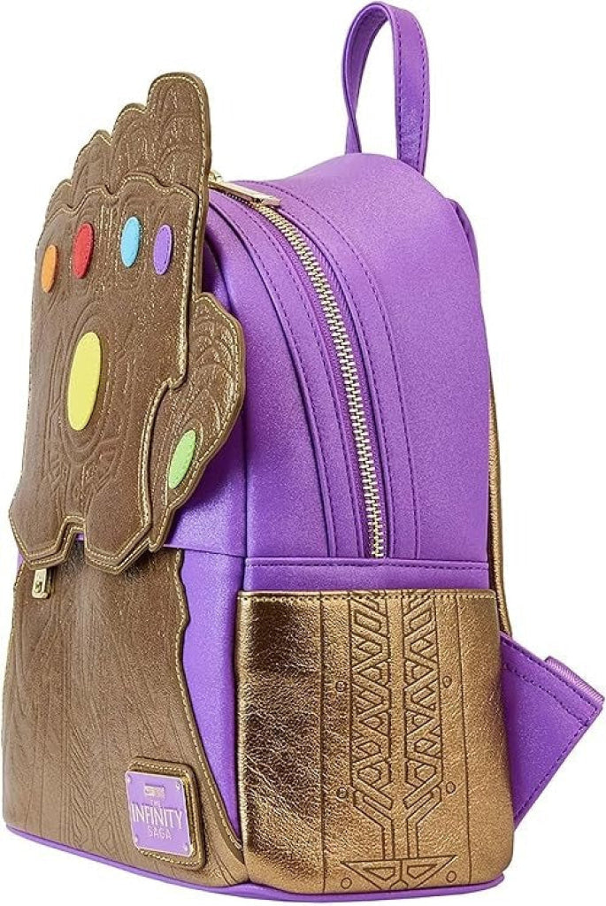 Loungefly Marvel Shine Thanos Gauntlet Mini Backpack - Loungefly