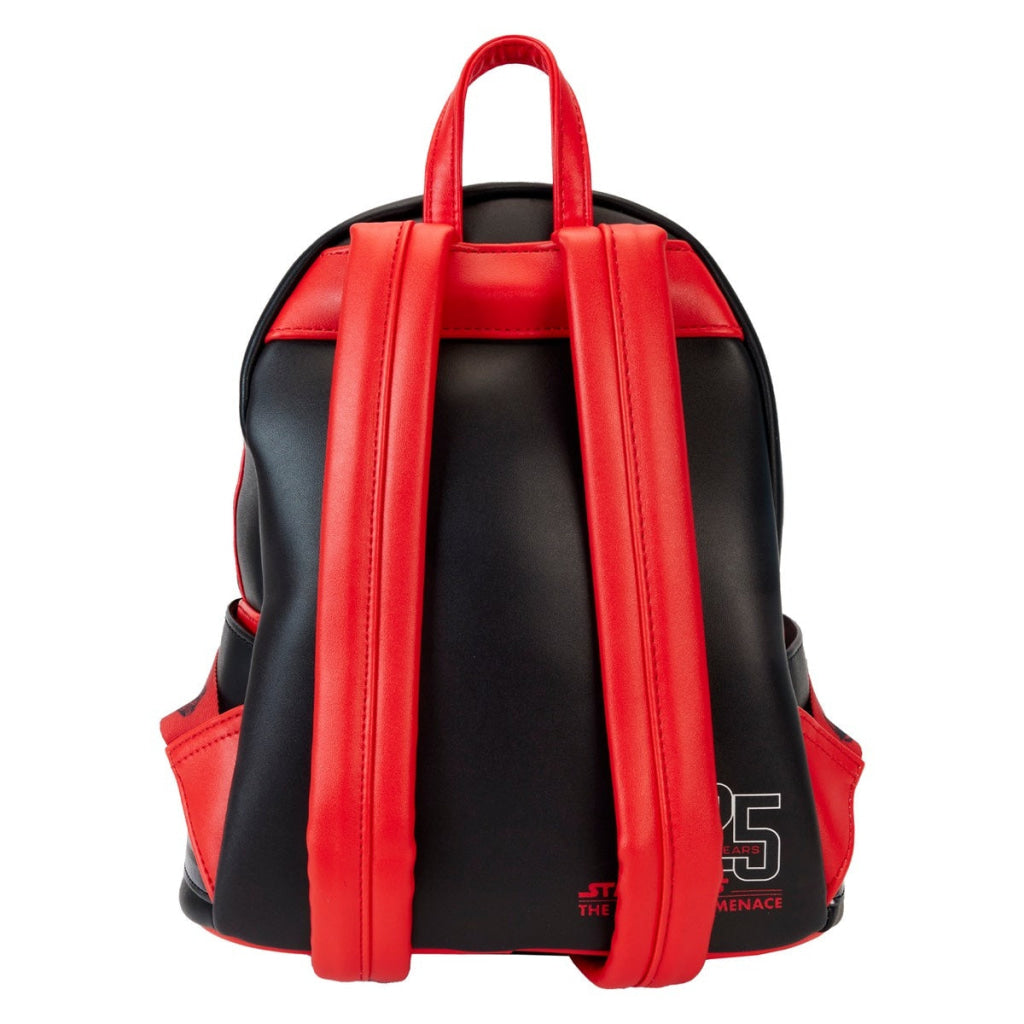 Loungefly Star Wars Phantom Menace 25TH Darth Maul Detachable Hood Cosplay Mini Backpack - Loungefly