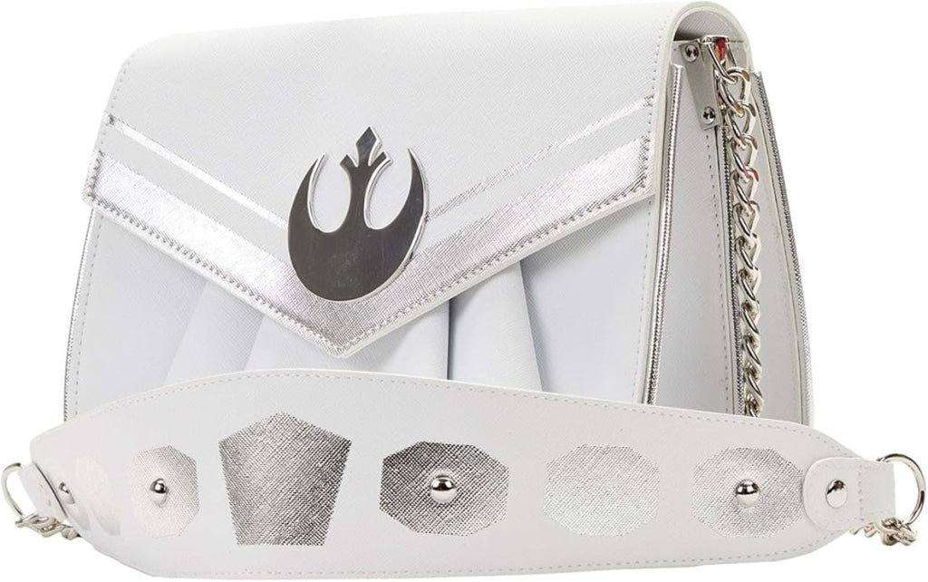 Loungefly Star Wars Princess Leia White Cosplay Chain Strap Crossbody Bag - Loungefly