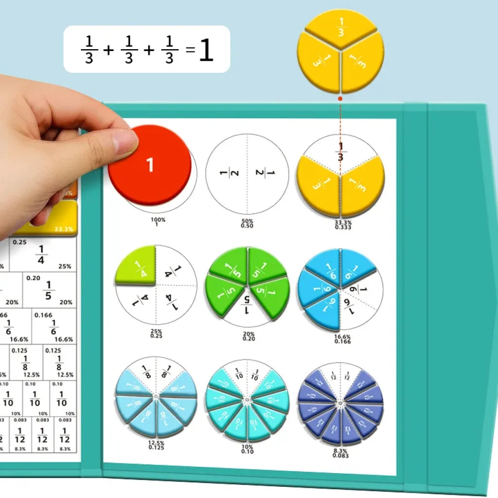 Magnetic Fraction Game - one sets