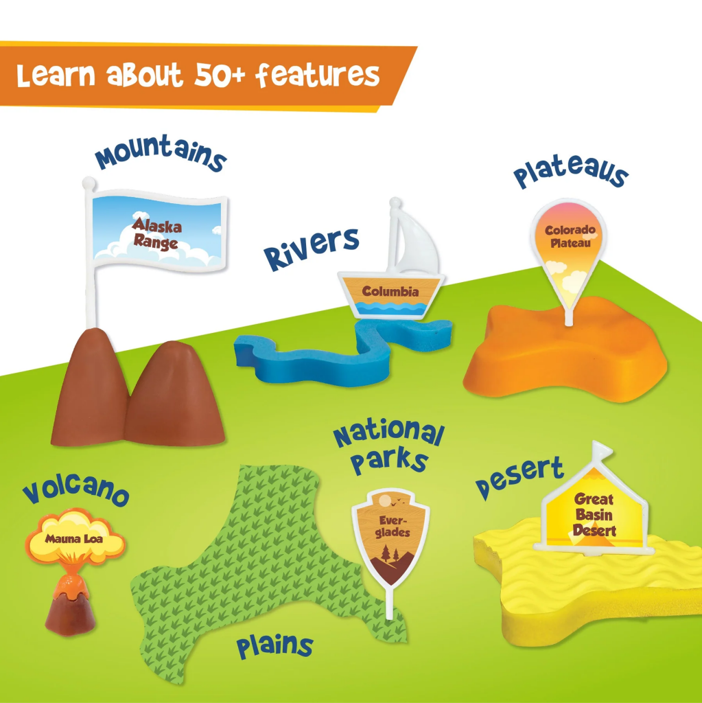 Mapology Physical Map - USA Puzzle - Mapology