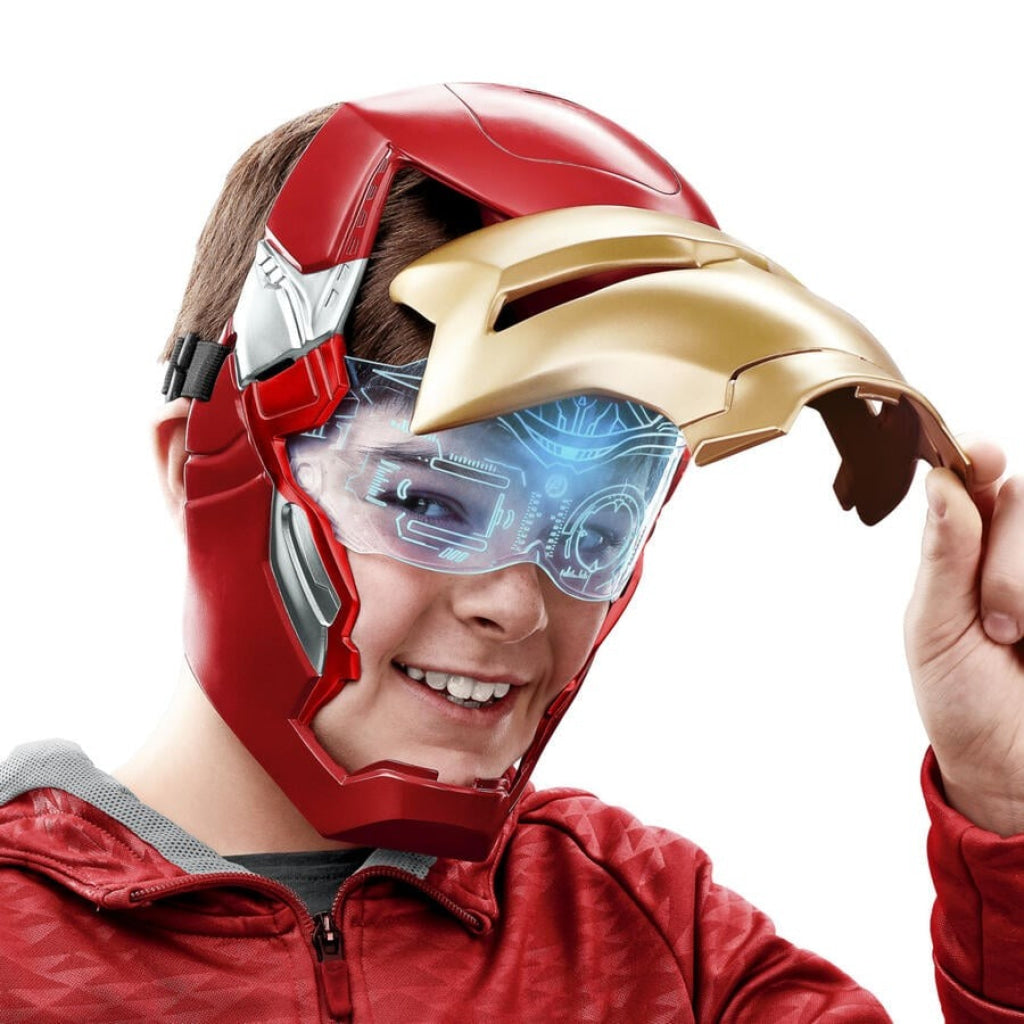 Marvel Avengers Iron Man Flip FX Mask with Flip-Activated Light Effects - Marvel