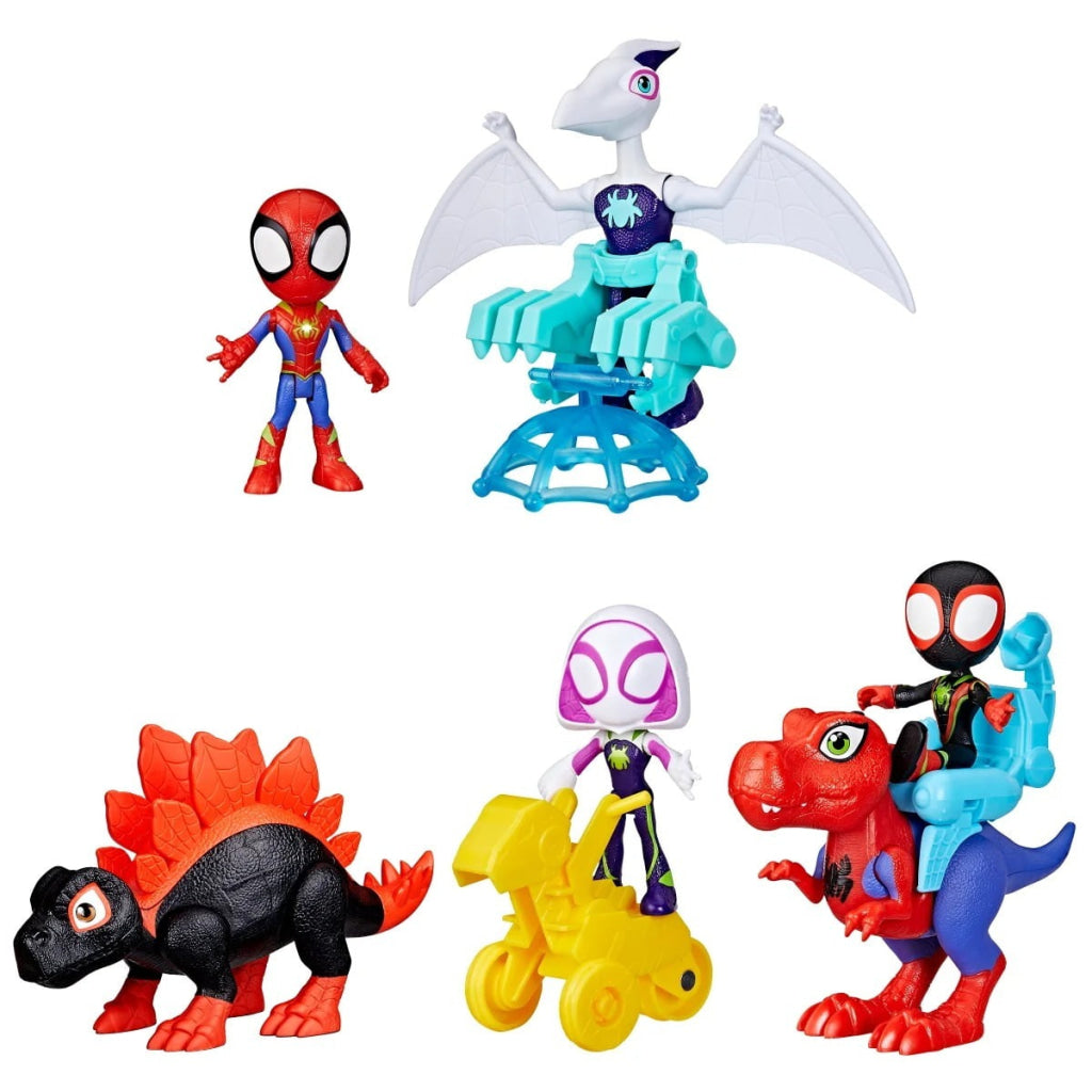 Marvel SAF L Dino Hero Spidey Rex & Miles Spin Morales - Marvel