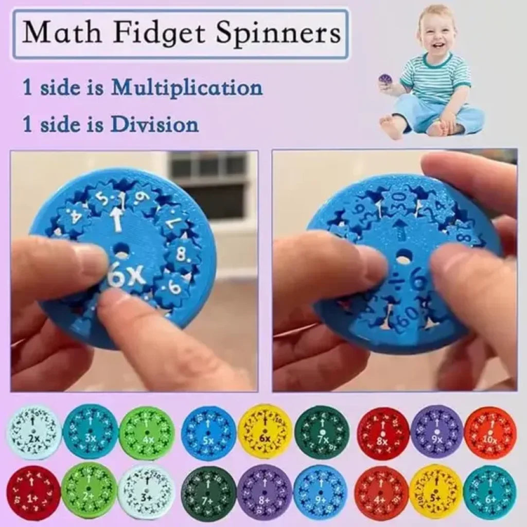 Math Game Fidget Spinners