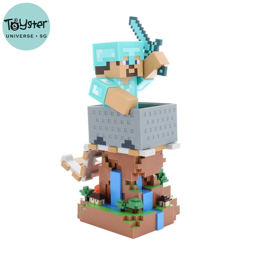 Minecraft: Steve in Diamond Armour Cable Guys Holder - Cable Guys