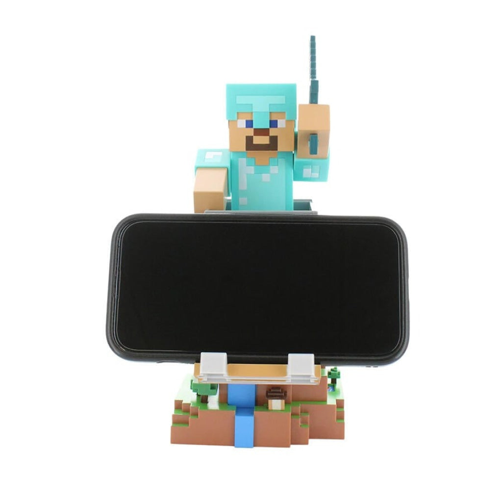 Minecraft: Steve in Diamond Armour Cable Guys Holder - Cable Guys