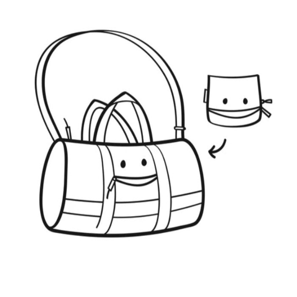 mini maxi duffel bag s cats & dog rose - Kids Bag
