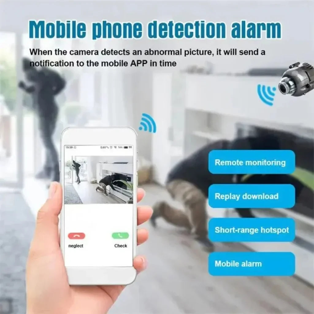 Mini Wifi Camera Baby Monitor Night Vision 1080P Hd