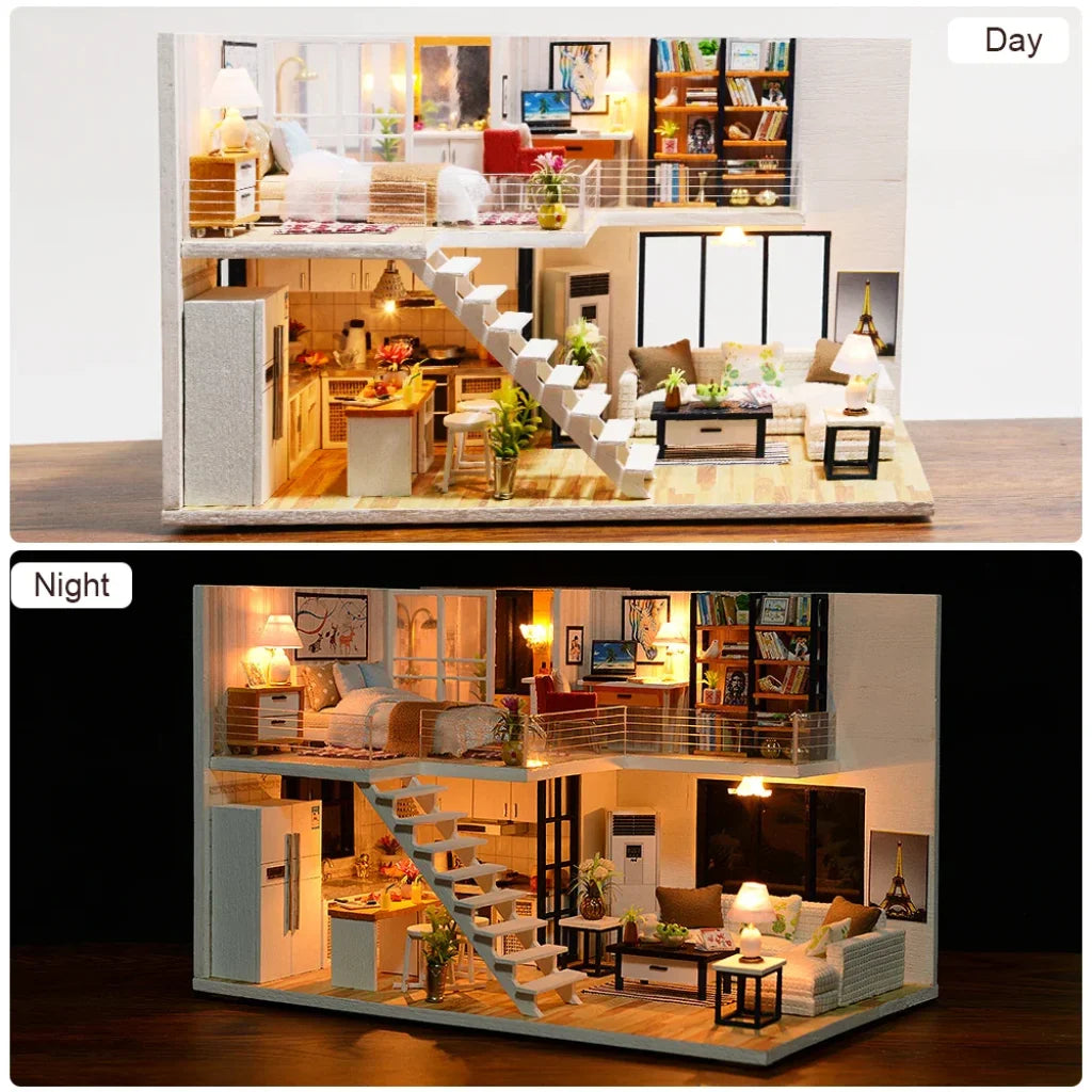 Miniature Diy Doll House With Furniture 2