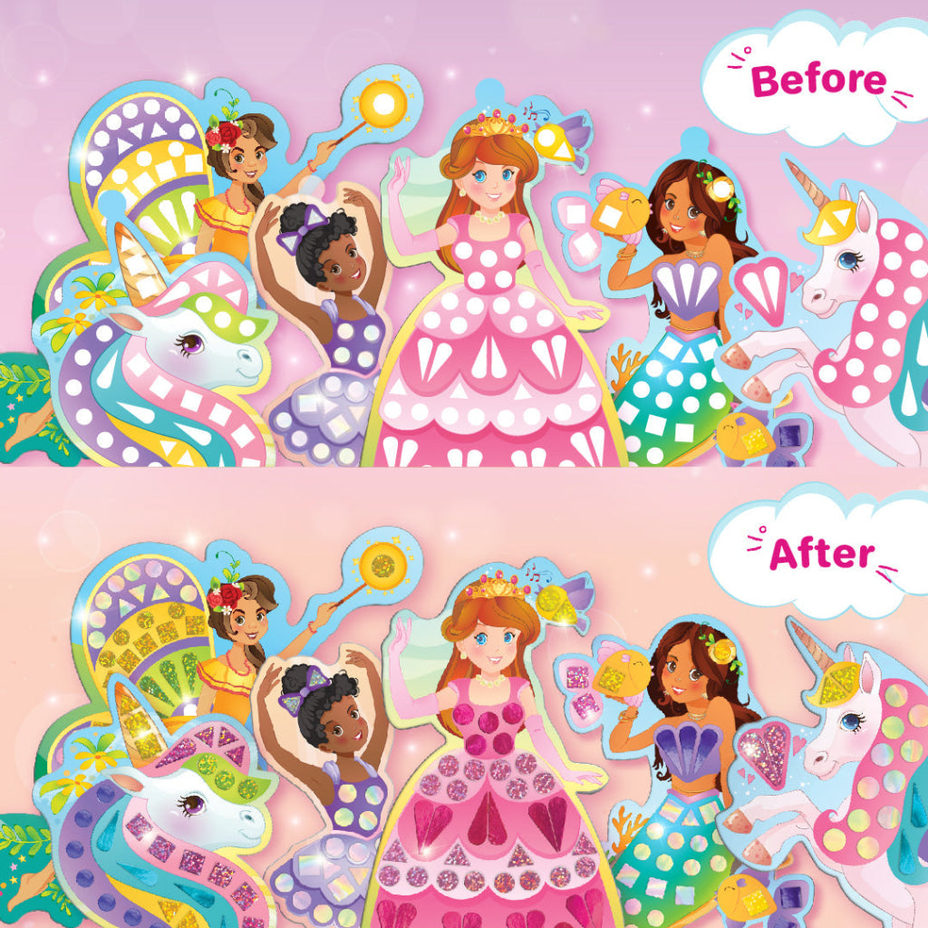 Mirror Mosaic - Princess & Unicorn - Mirror Mosaic