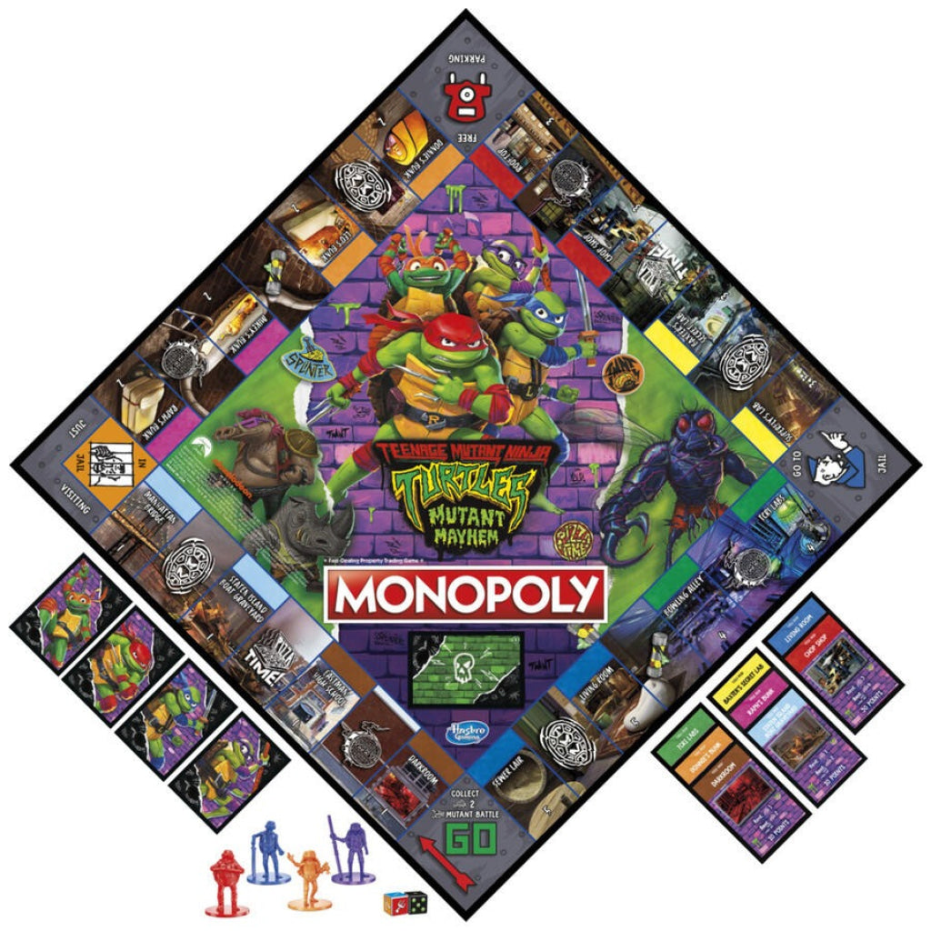 Monopoly Teenage Mutant Ninja Turtles: Mayhem Edition Hasbro Gaming