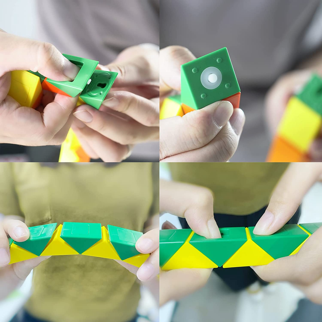 Monster Go Snake Puzzle (Yellow Green)