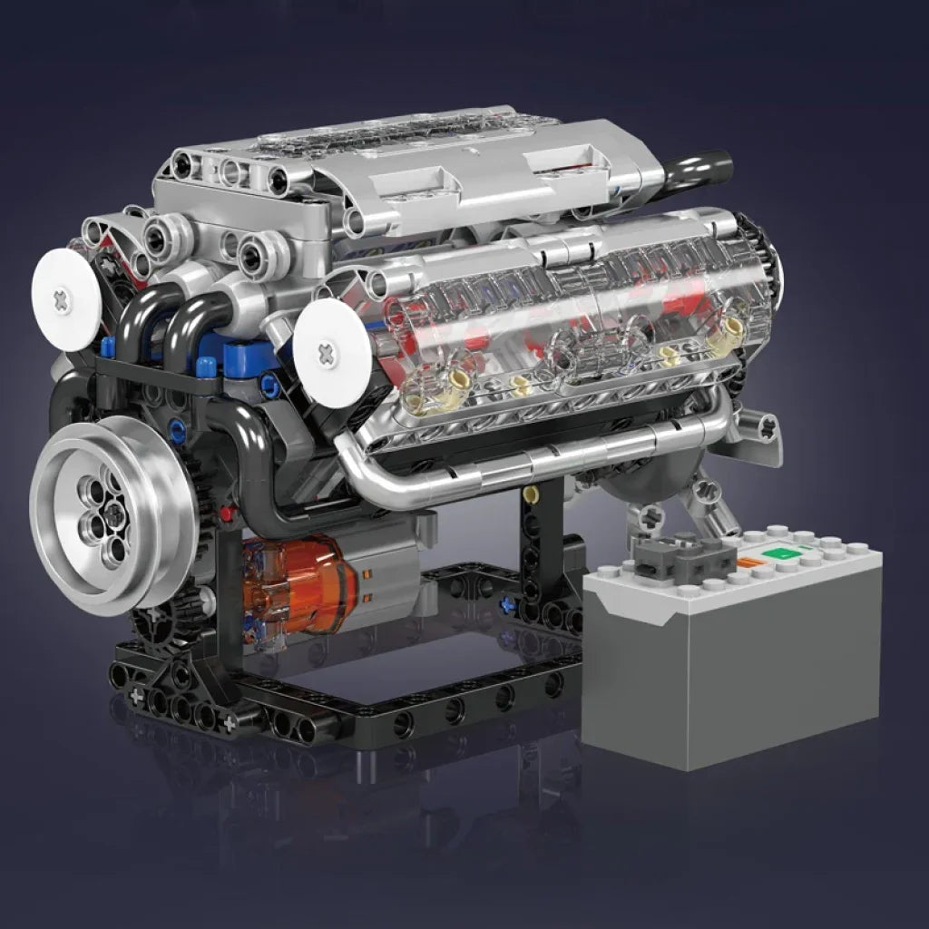 Mould King 10088 Motorized V8 Engine Model Mould King