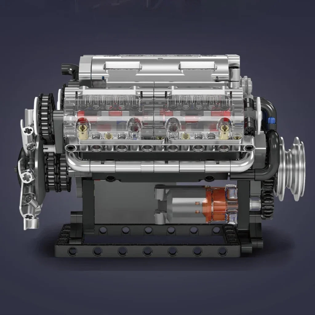 Mould King 10088 Motorized V8 Engine Model Mould King