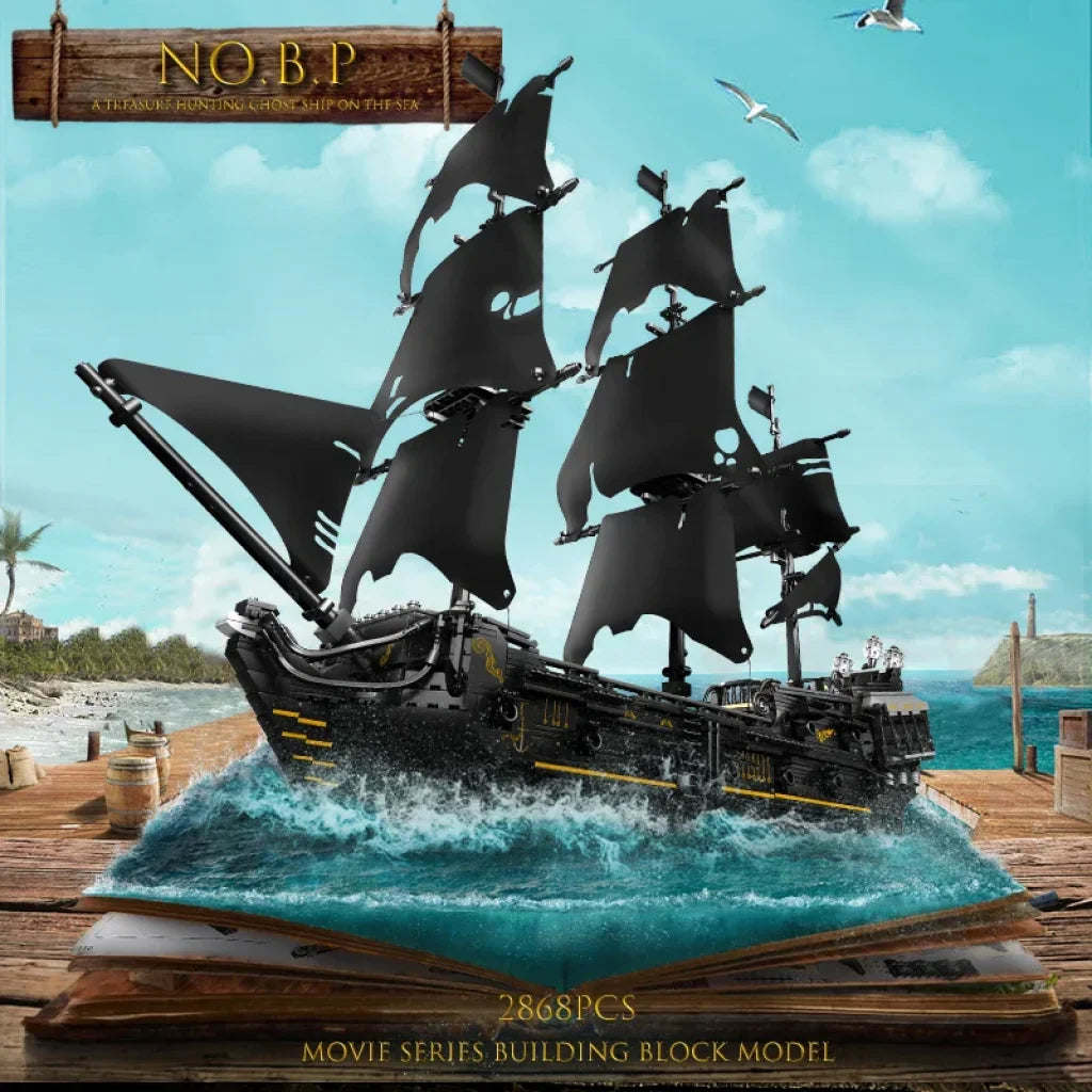 Mould King 13111 Pirates Ship Building Blocks