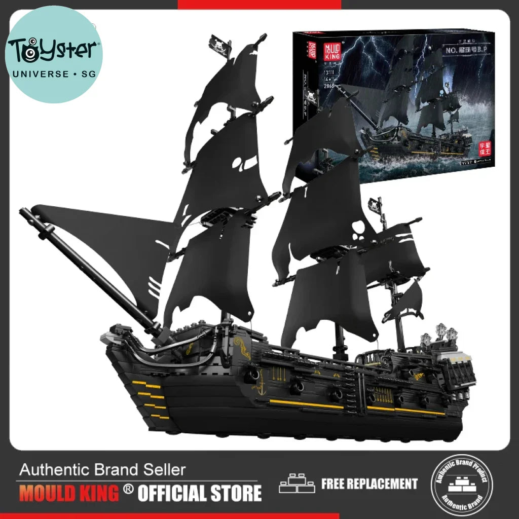 Mould King 13111 Pirates Ship Building Blocks