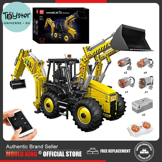 Mould King 17036 Double Head Engineering Vehicle Toys For Kids Technical Building Kits Motorized