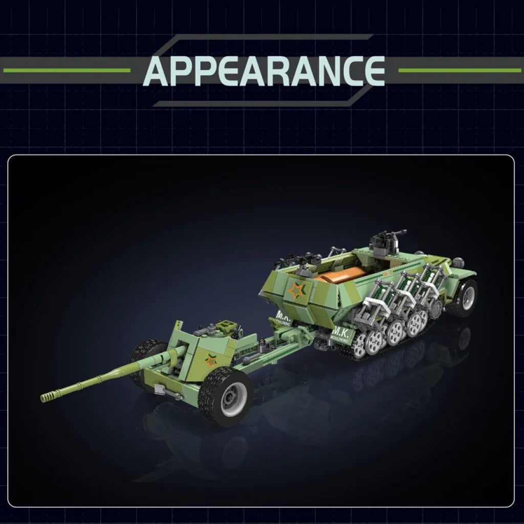Mould King 20027 Military Tank Half Tracked Armored Vehicle Mould King