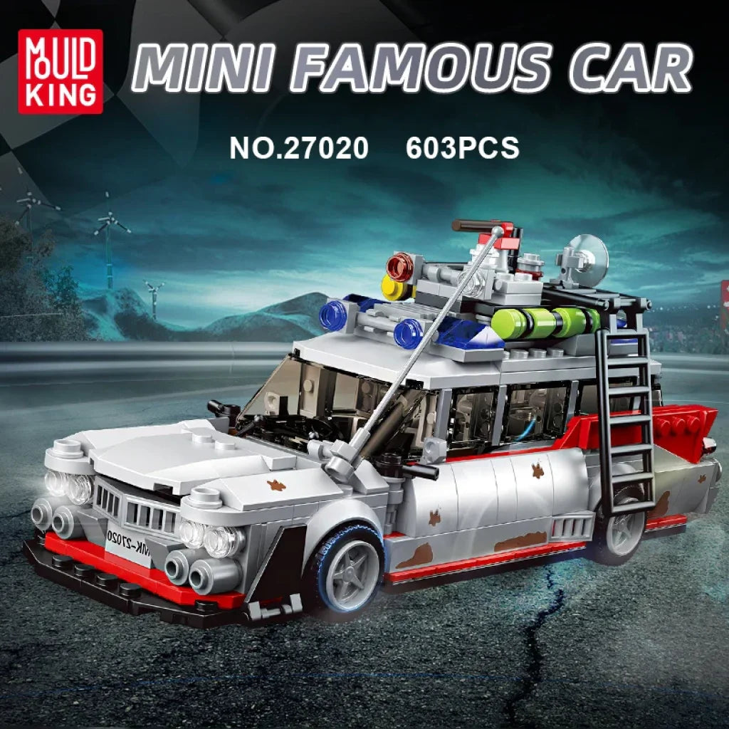 Mould King Racing Airship Car With Display Case Building Blocks