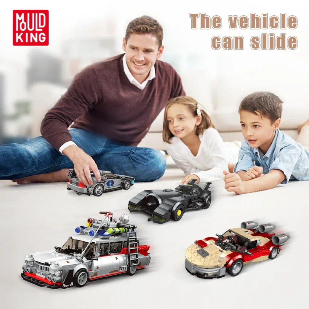 Mould King Racing Airship Car With Display Case Building Blocks