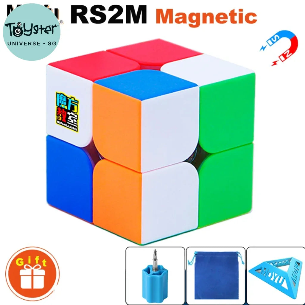 Moyu Rs2M Rs3M 2X2 3X3 Magnetic Magic Cube 2X2X2 3×3 Professional Speed Puzzle 3X3X3