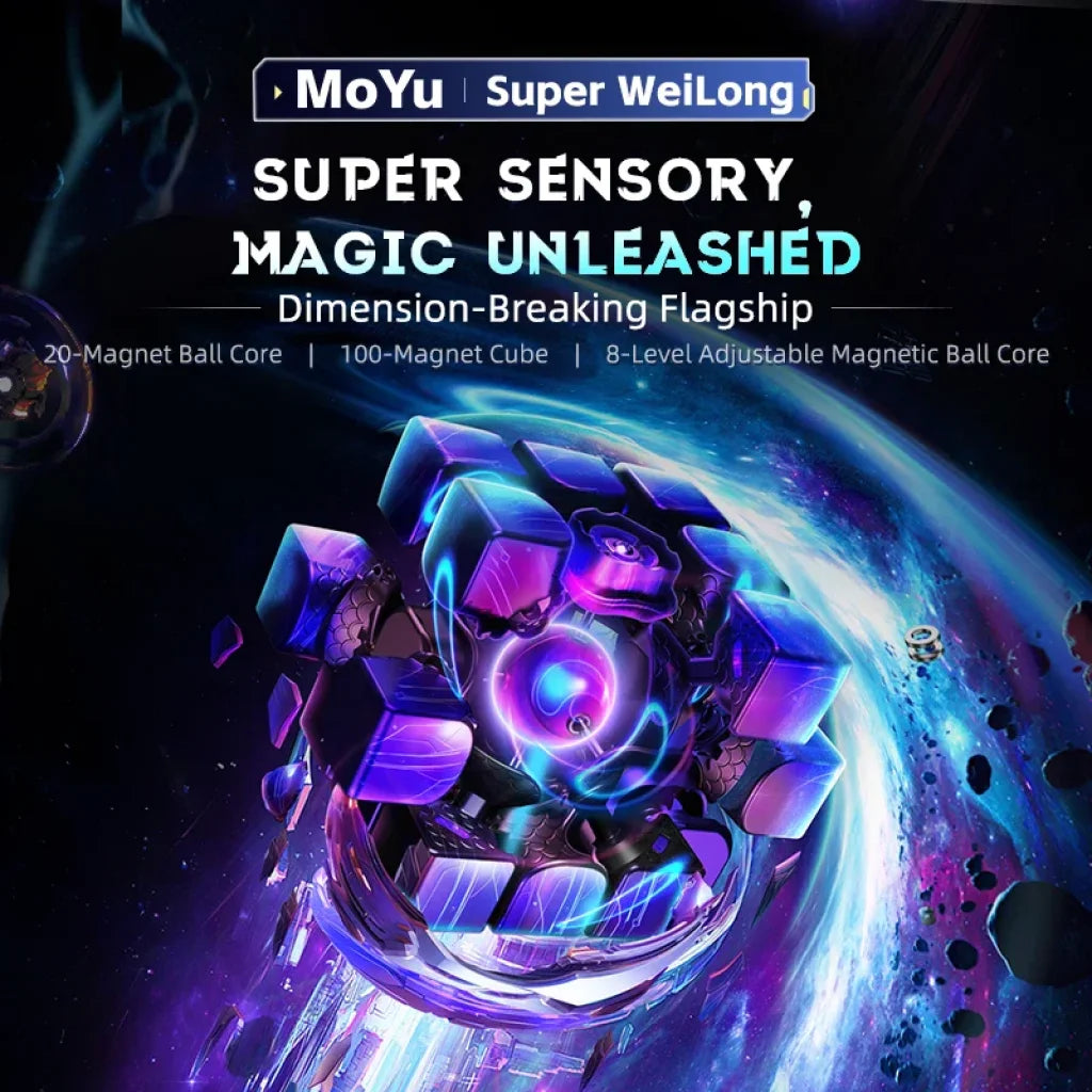 Moyu Super Weilong Magnetic / Maglev Ball Core Magic Cube Uv