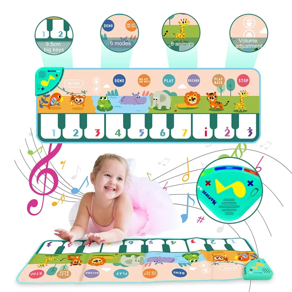 Musical Piano Mat For Kids 110X36Cm