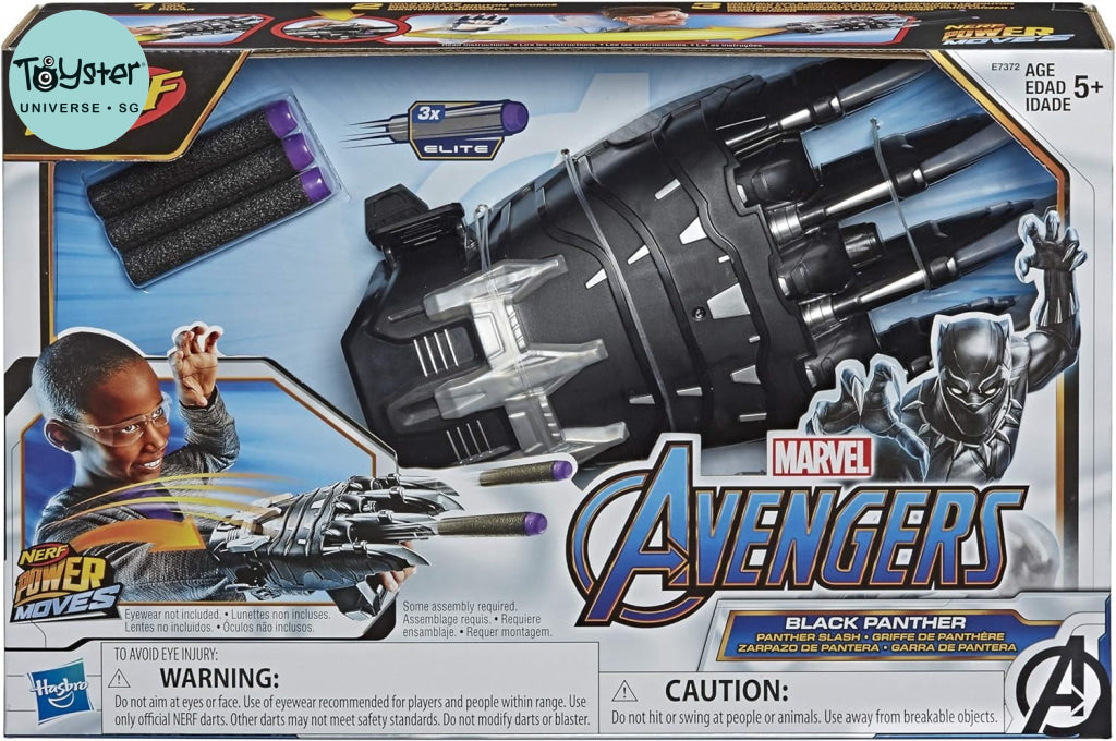 Nerf Power Moves Marvel Avengers Black Panther Slash Nerf