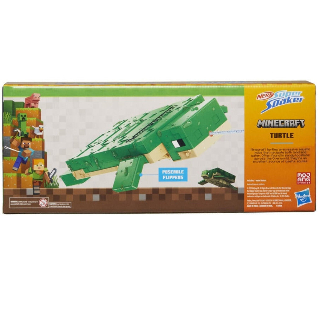 NERF Super Soaker Minecraft Turtle Water Blaster - Nerf