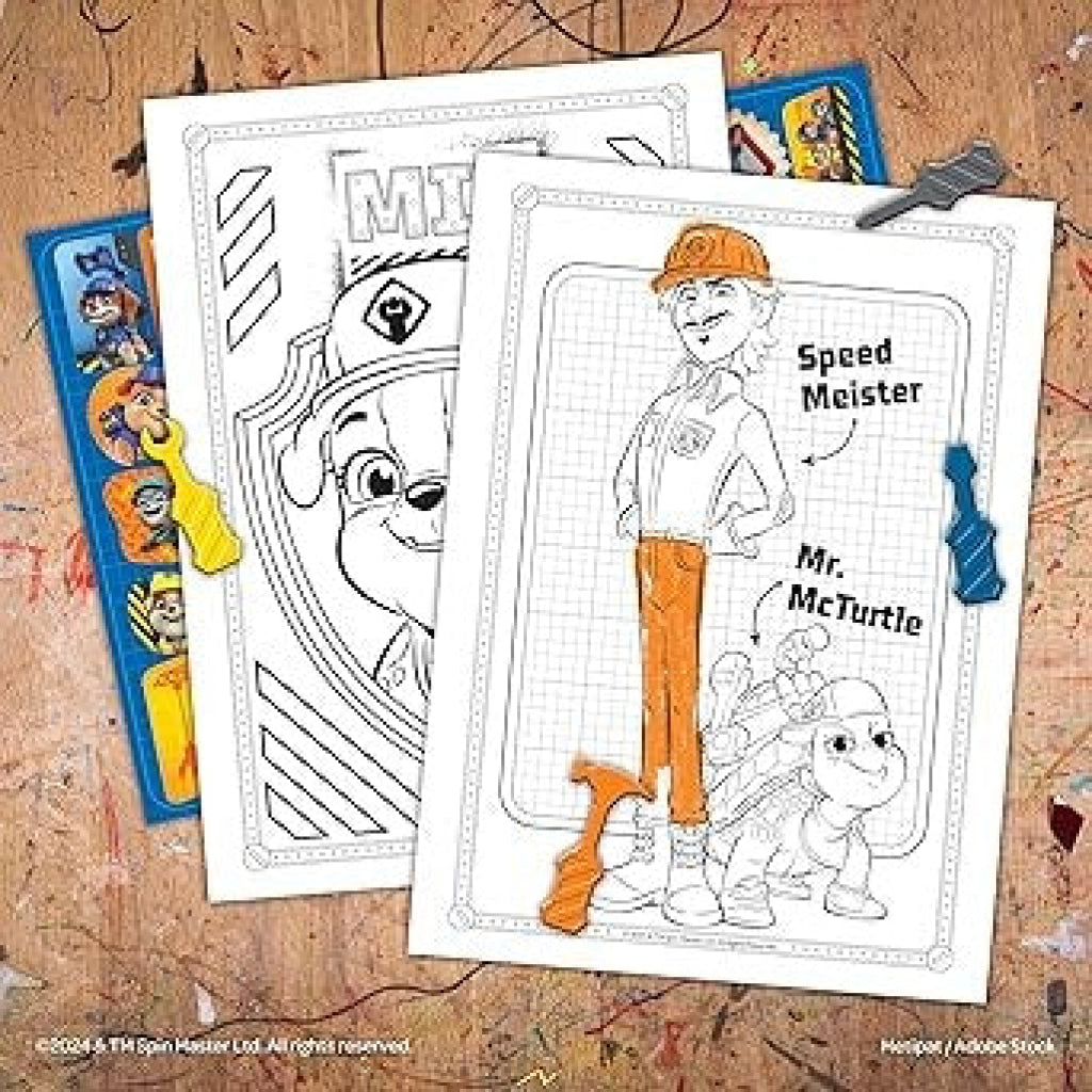 Nickelodeon Rubble & Crew Coloring and Activity Book with Shaped Crayons - Nickelodeon