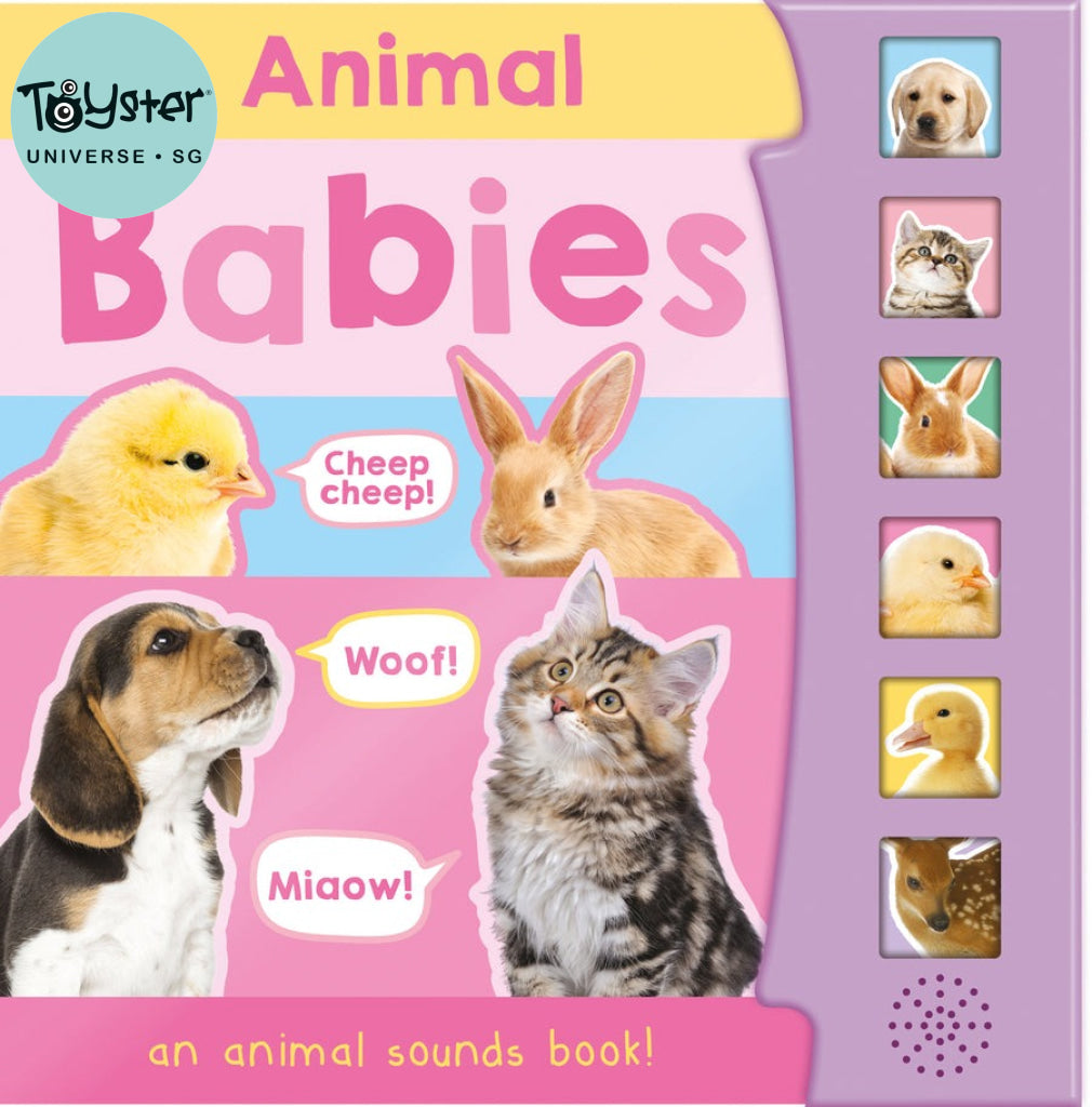 North Parade Animal Babies 6 Button Sound Books North Parade