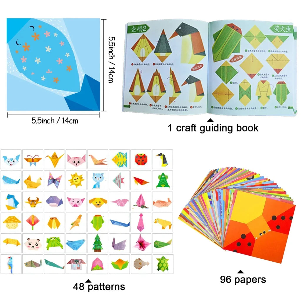 Origami Kit For Beginners 30/96 Sheets - 96 sheets
